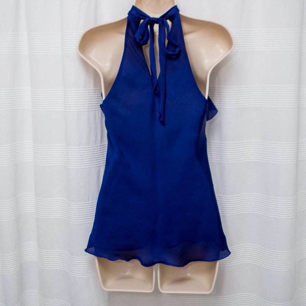 Express Ruffle Halter Top - Picture 2 of 6